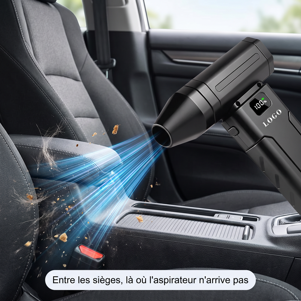 Turbo Brio entre les sièges
